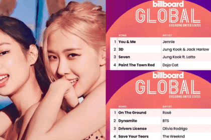 Jennie and Roses Solo Songs Continue to Dominate Billboard Global Excl. US Chart