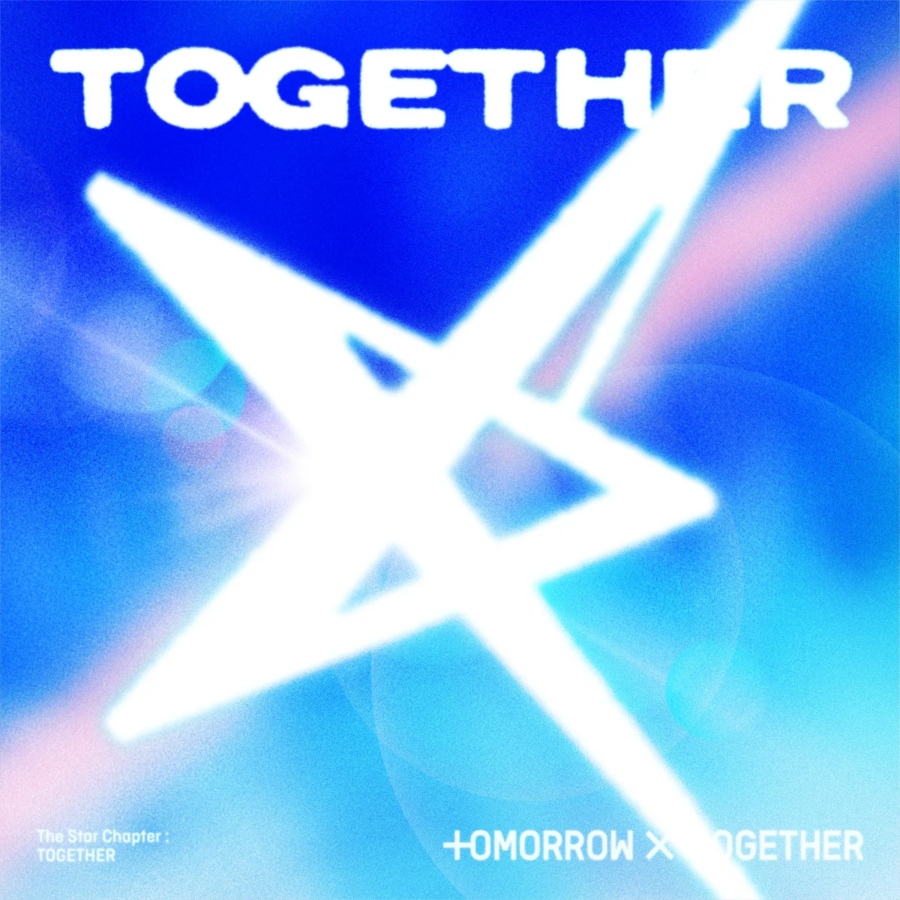 TXT – The Star Chapter Together 4th Studio Album Cover Album cover for TOMORROW X TOGETHER’s 2025 release “The Star Chapter: Together,” the group’s fourth Korean-language studio album featuring eight songs.