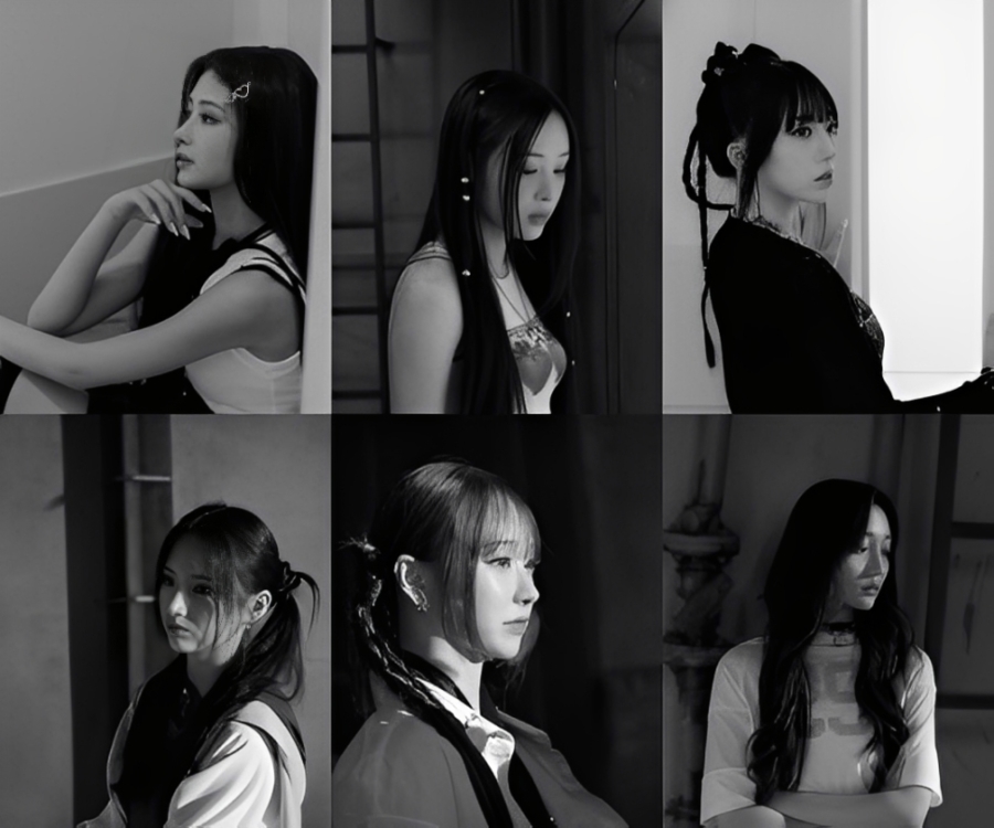 iii ‘RE AL iii Concept Photos – K pop Girl Group Official Debut Black-and-white concept photo of K-pop girl group iii for debut single ‘RE:AL iii’, released by Big Ocean ENM on August 22, showing members with expressionless faces and a refined visual concept.